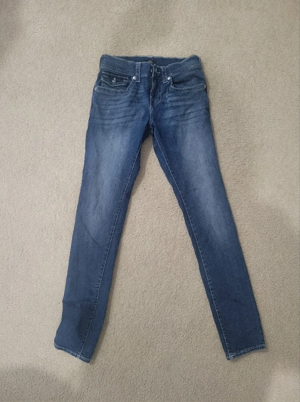 True Religion Rocco Relaxed Skinny Jeans Size 28